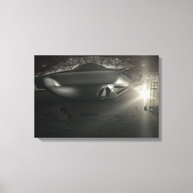 Roswell UFO Hangar Canvas Print (Front)