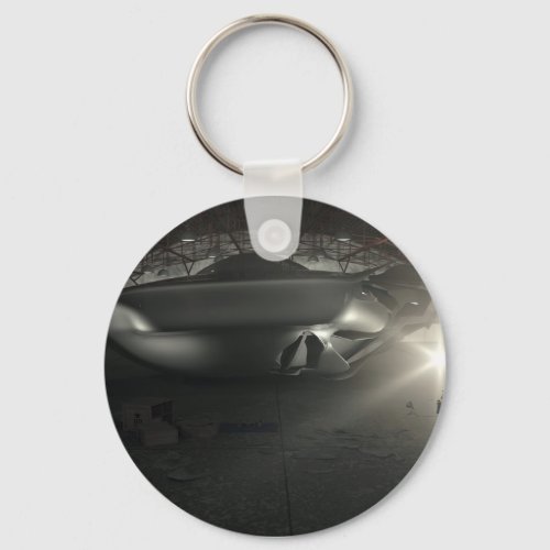 Roswell UFO Hangar Keychain