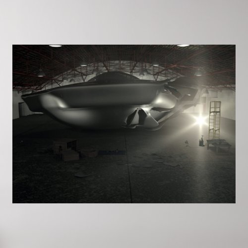 Roswell UFO Hangar Poster