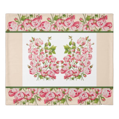 Rosy Abundance on a Duvet Cover