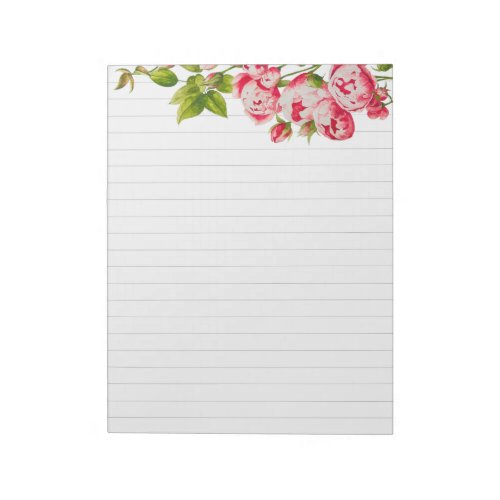 Rosy Abundance on a Large Notepad
