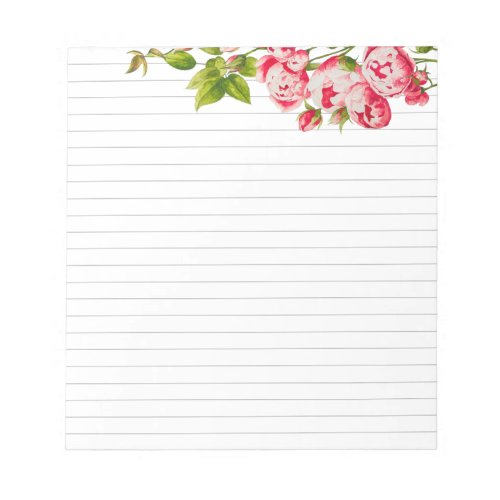 Rosy Abundance on a Medium Sized Notepad