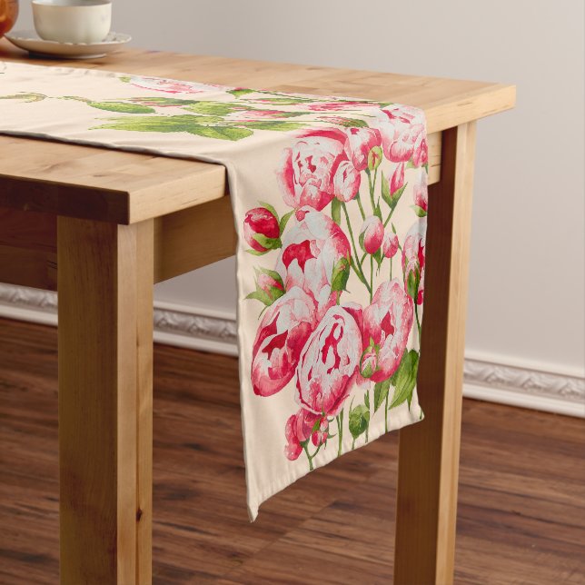 Rosy Abundance on a Table Runner (In Situ)