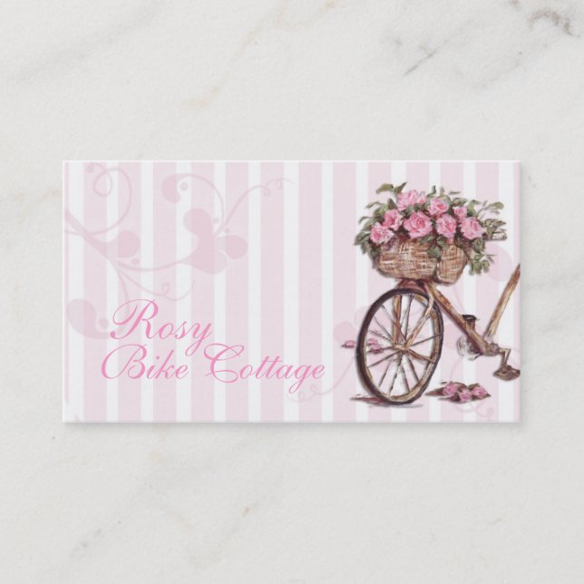 Rosy Bike Business Cards (Front)