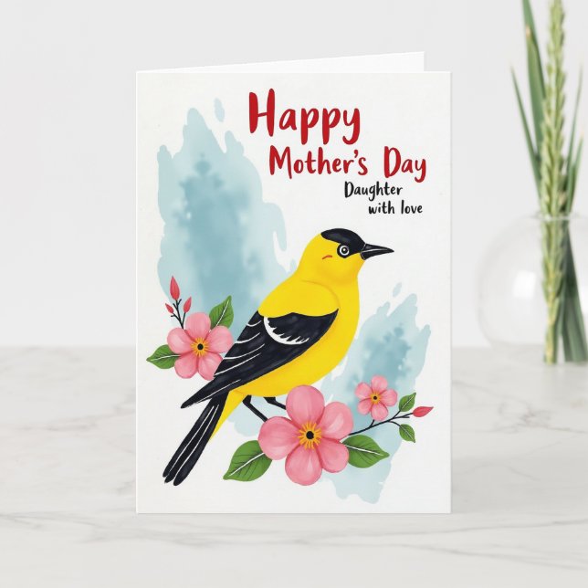 Rosy Blossom Mothers Day Card (Front)