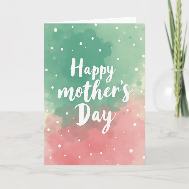 Rosy Blush Mothers Day Card (Front)
