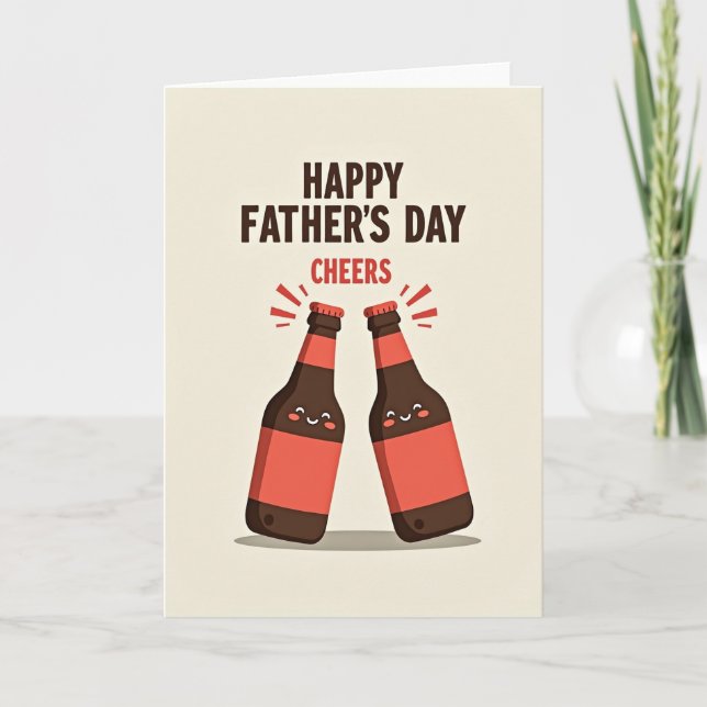 Rosy Bottles Fathers Day Card (Front)