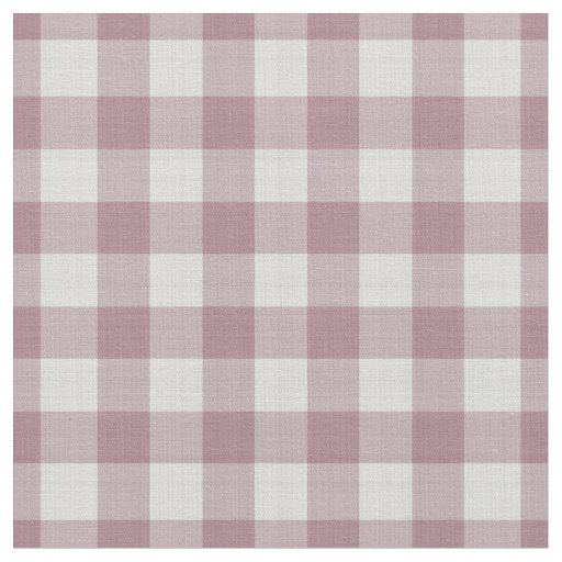 Rosy Brown Checkered plaid Fabric