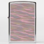 Rosy Brown, faded pink, mountain mist camo Zippo Lighter