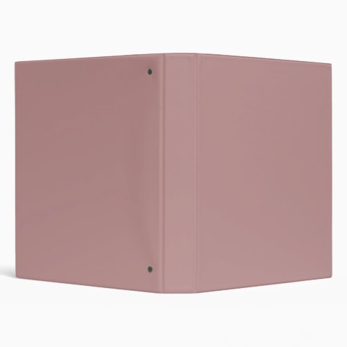 Rosy Brown Solid Color 3 Ring Binder