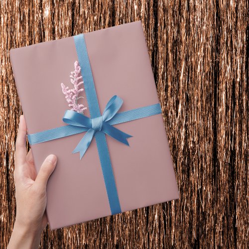 Rosy Brown Solid Color Wrapping Paper