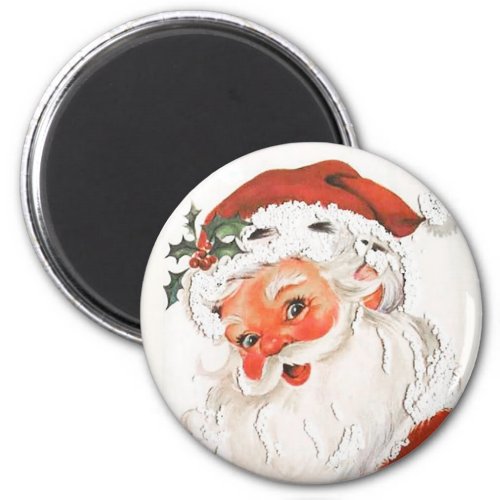 Rosy Cheeked Santa Vintage Magnet