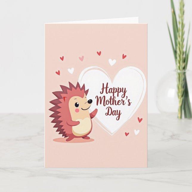 Rosy Creature Mothers Day Card (Front)