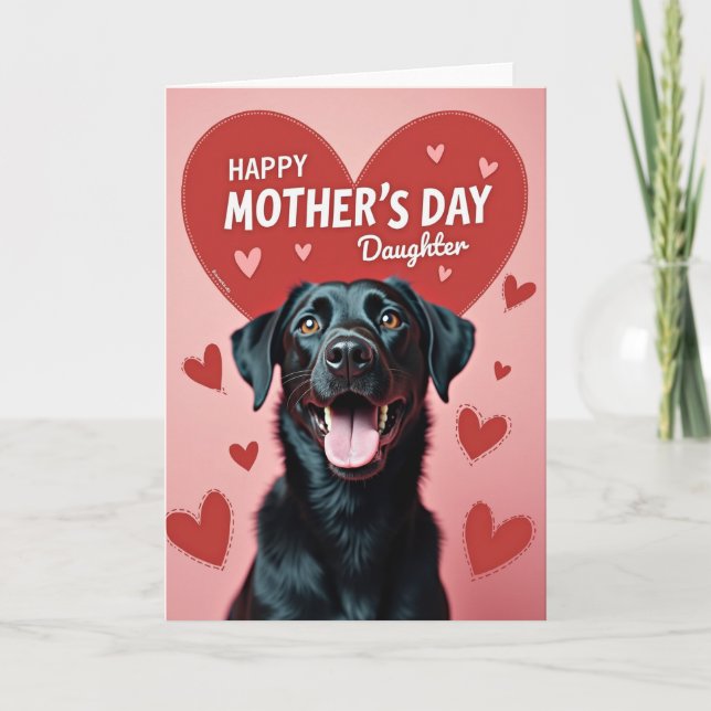 Rosy Dog Mothers Day Card (Front)