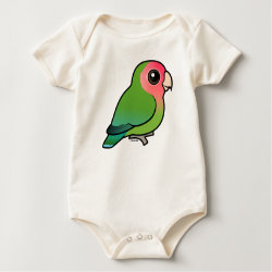 Birdorable Rosy-faced Lovebird Infant Organic Creeper