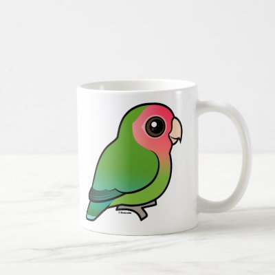 Rosy-faced Lovebird Coffee Mug