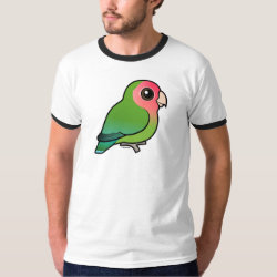 Birdorable Rosy-faced Lovebird Men's Basic Ringer T-Shirt