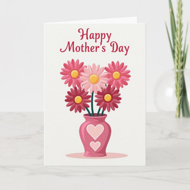 Rosy Floral Bouquet Card (Front)