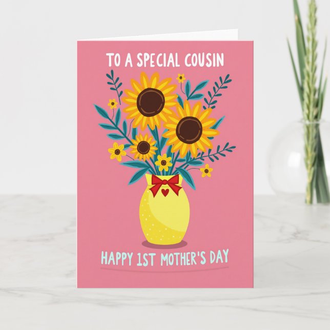 Rosy Floral Pattern Card (Front)