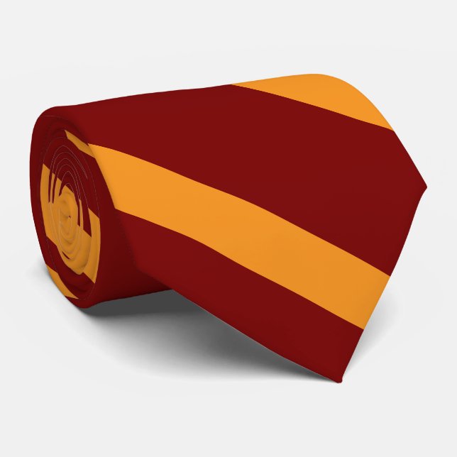 Rosy Gold Stripe  Neck Tie (Rolled)