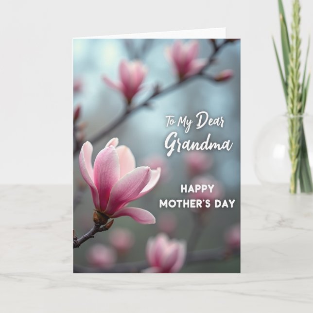 Rosy Grandmas Mothers Day Card (Front)