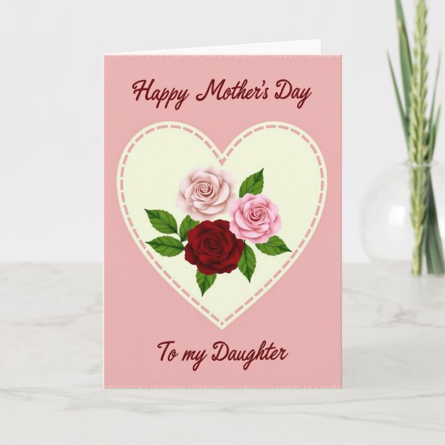 Rosy Hue Mothers Day Card (Front)