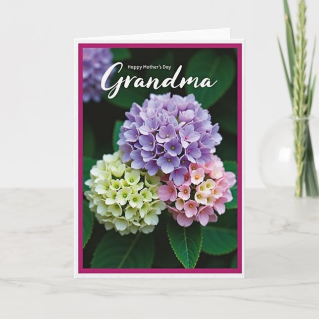 Rosy Hues Grandma Card (Front)