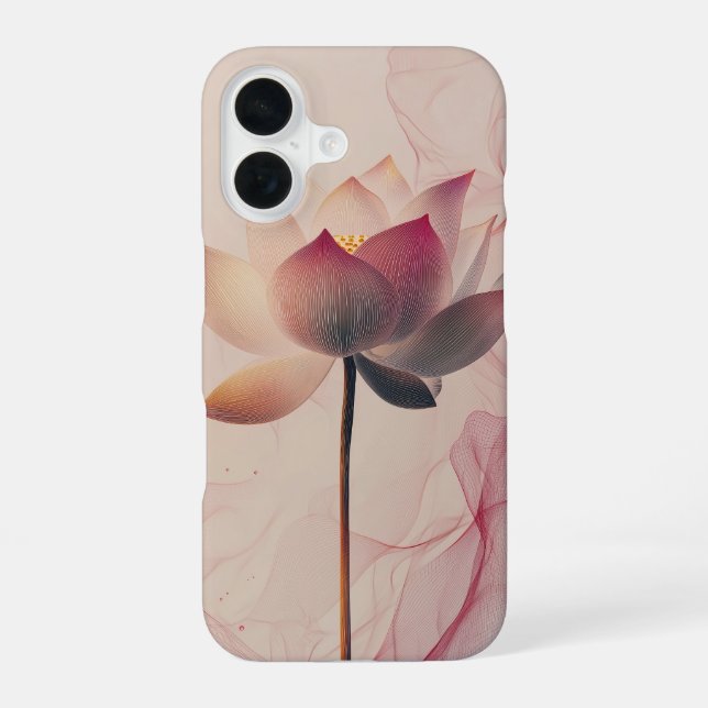 Rosy Illusion Bloom Iphone Case (Back)