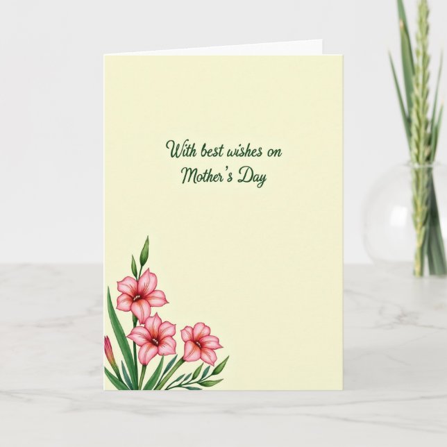 Rosy Mothers Day Bloom Card (Front)