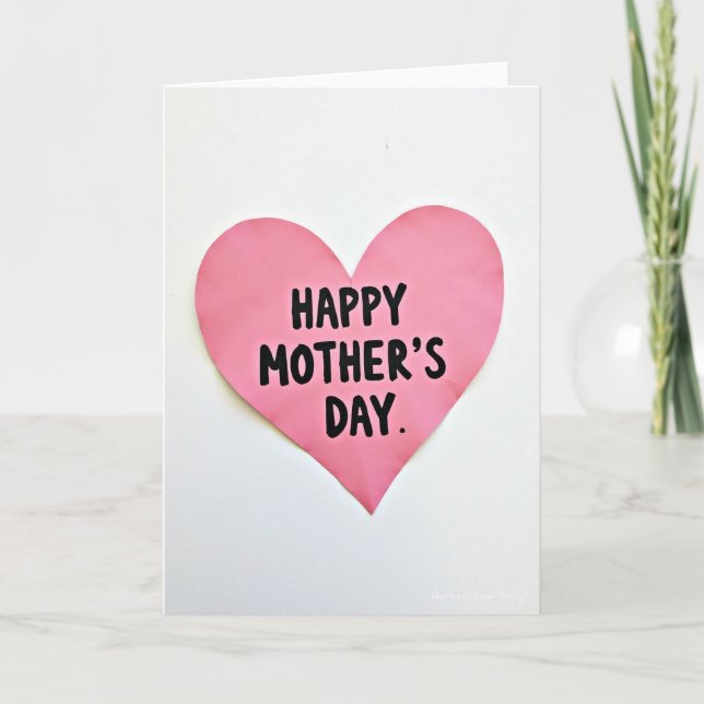 Rosy Mothers Day Heartfelt Card (Front)