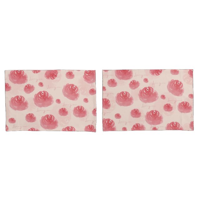 Rosy~ Pillow Case (Front-Set)