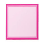 Rosy Pink Classic Boarder Photo Frame Notepad at Zazzle