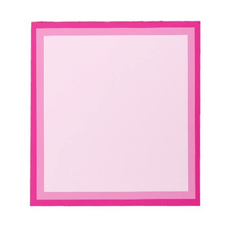 Rosy Pink Classic Boarder Photo Frame Notepad