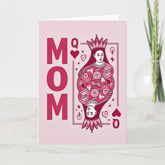 Rosy Queen Mom Mothers Day Card (Front)