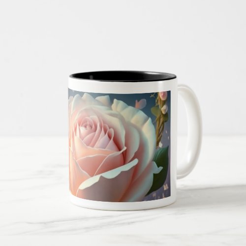 Rosy Reflection  A Pink Blossom Mug