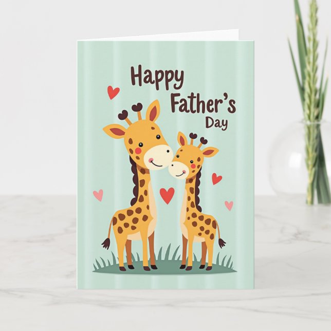 Rosy Savanna Fathers Day Card (Front)