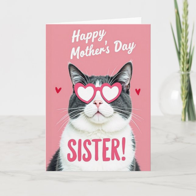 Rosy Sister Mothers Day Card (Front)