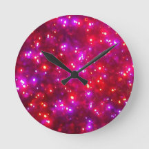'Rosy Sparkle' Wall Clock