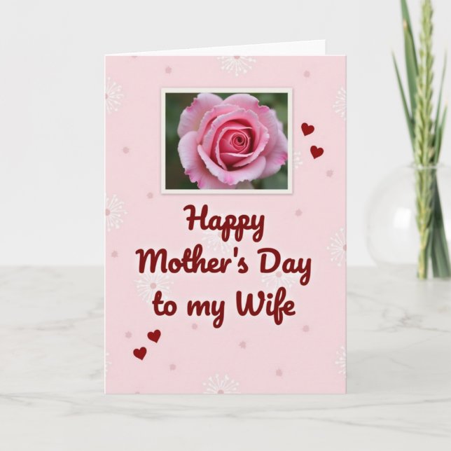Rosy Spouse Mothers Day Card (Front)