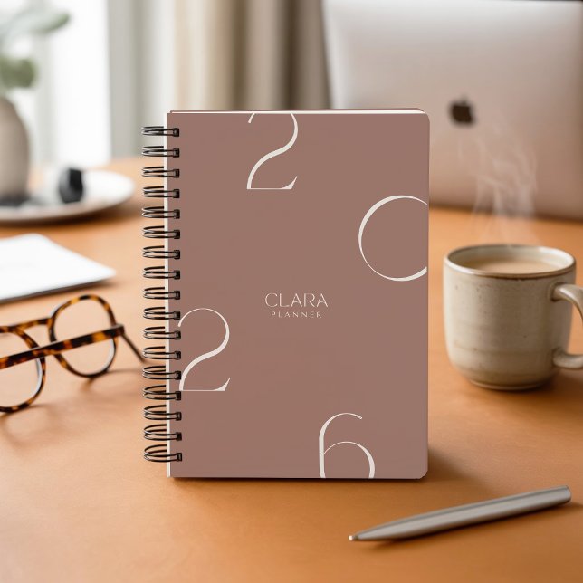 Rosy Taupe Minimalist 2026 Planner (Creator Uploaded)