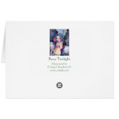 Rosy Twilight - blank card (Back Horizontal)