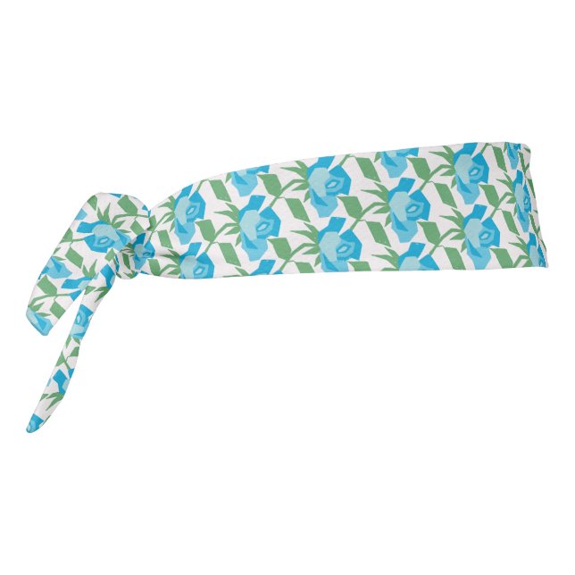 Rosy Whimsy Blue Green Headband (Rotate 270)