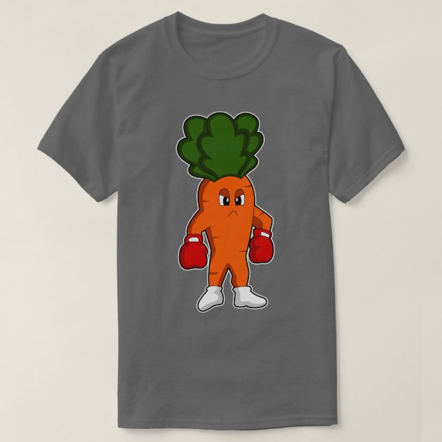 rot as Boxer with Boxing gloves T-Shirt (Design Front)