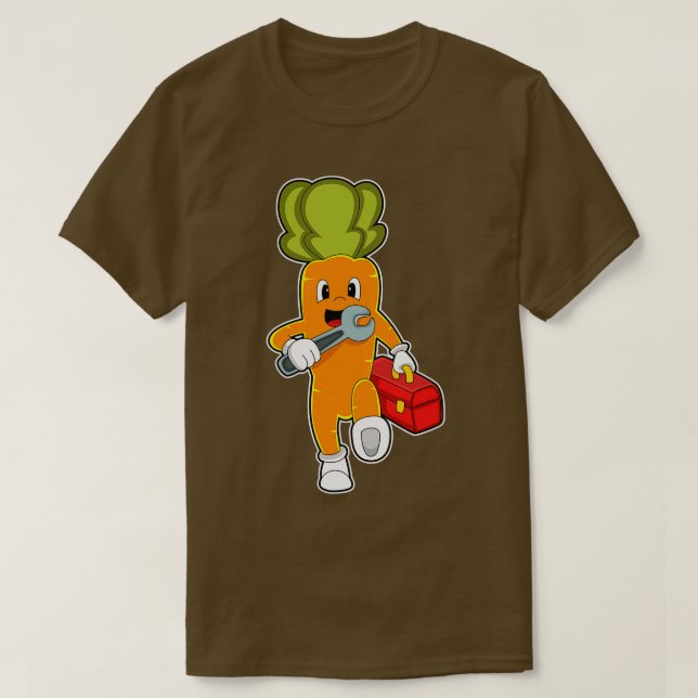 rot as Mechanic with Toolbox T-Shirt (Design Front)