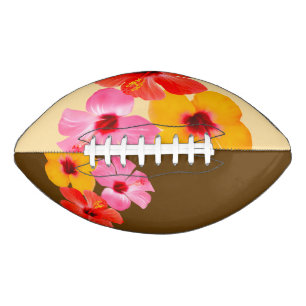 Rot Orange Pink Hibiskus Blumen Football
