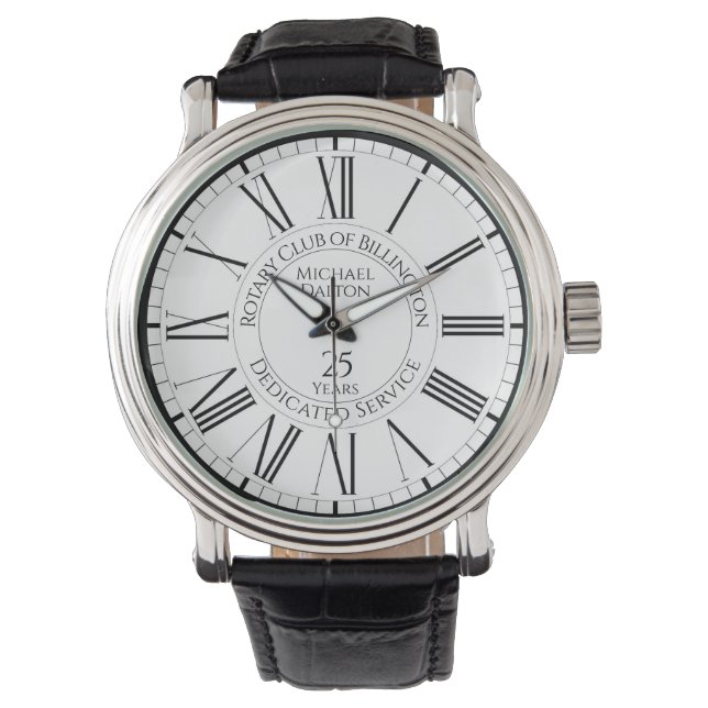 Rotary Club Organisation Loyal Dedicated Service Watch (Front)