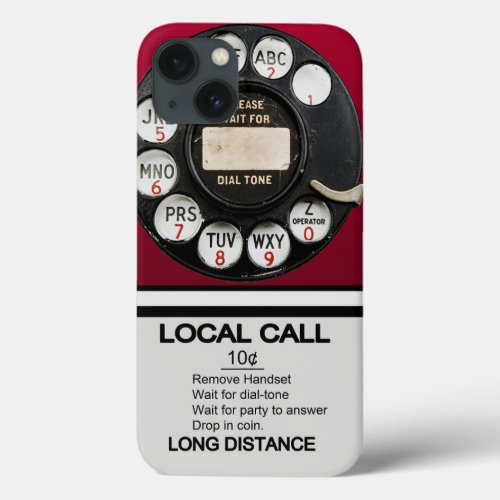 Rotary Dial Public Phone iPhone 13 Case