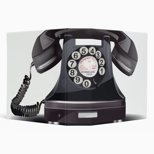 Rotary Dial Telephone Binder (Background)