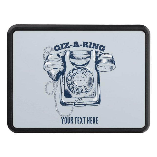 Rotary dial telephone Blue Hitch Cover (Front)