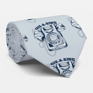 Rotary dial telephone Blue Neck Tie